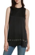 Women's Elizabeth And James Khan Grommet Trim Top - Black