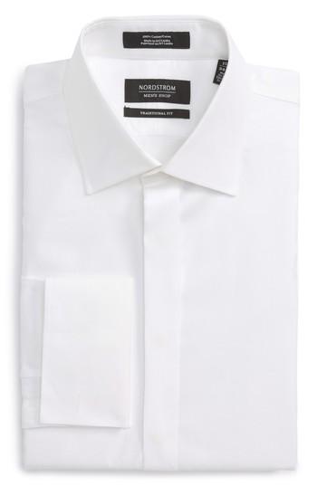Men's Nordstrom Traditional Fit Tuxedo Shirt 32/33 - White