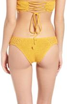 Women's Rip Curl Topanga Luxe Crochet Hipster Bikini Bottoms - Yellow