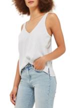 Women's Topshop Stripe Camisole Top Us (fits Like 0) - White