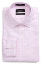 Men's Nordstrom Men's Shop Classic Fit No-iron Check Dress Shirt .5 33 - Pink
