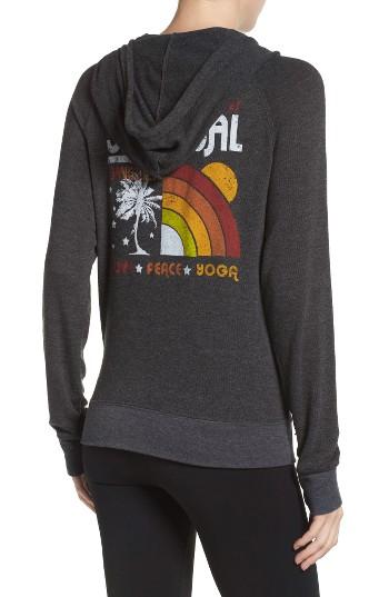 Women's Spiritual Gangster Rainbow Sunset Savasana Hoodie - Grey