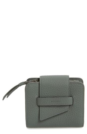 Women's Allsaints Small Ray Leather Wallet - Blue
