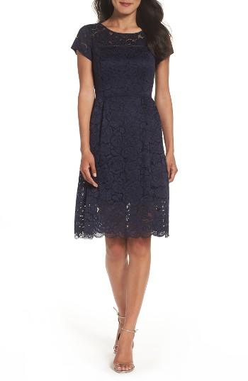 Women's Ellen Tracy Lace Midi Dress - Blue