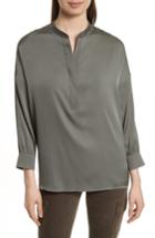Women's Vince Shirred Stretch Silk Blouse