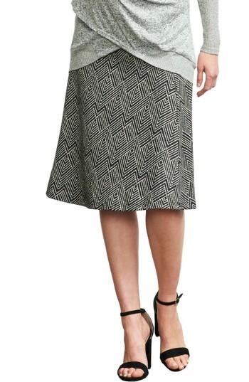 Women's Maternal America Print A-line Maternity Skirt