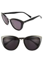 Women's Diff Rose 56mm Cat Eye Sunglasses - Black/ Grey