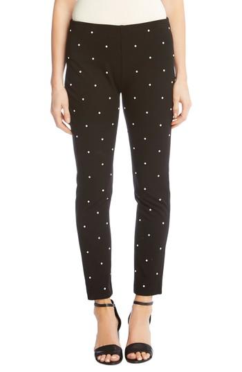 Women's Karen Kane Piper Embellished Ankle Skinny Pants - Black