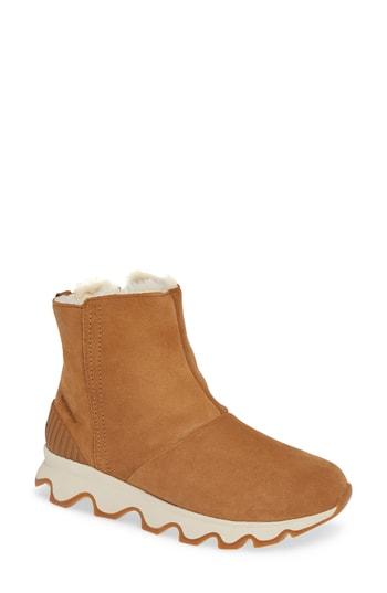 Women's Sorel Kinetic Insulated Waterproof Short Boots .5 M - Brown