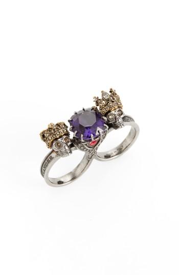 Women's Alexander Mcqueen Jewel Double Ring