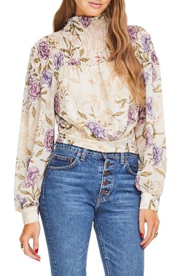 Women's Astr The Label Rhonda Floral Top - Ivory