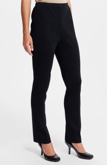Women's Ming Wang Slim Leg Pants - Black
