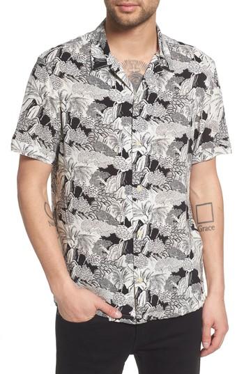 Men's Allsaints Mauna Fit Sport Shirt, Size Small - Ivory