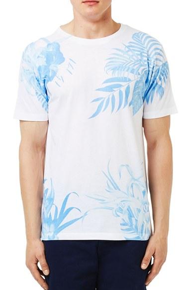 Men's Topman Floral Print T-shirt