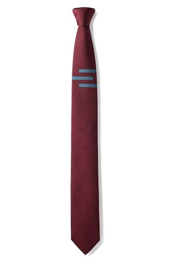 Men's Title Of Work Stripe Silk Tie, Size - Red