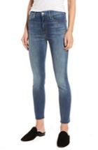 Women's Mother The Looker Frayed Ankle Jeans - Blue
