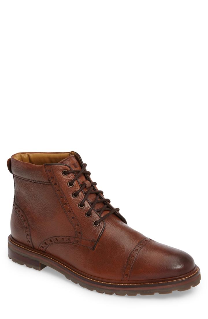 Men's Florsheim Estabrook Cap Toe Boot Eee - Brown