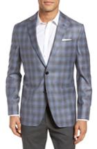 Men's Ted Baker London Kyle Trim Fit Plaid Wool Sport Coat R - Blue