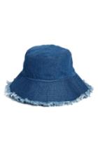 Women's Trasure & Bond Denim Bucket Hat - Blue