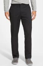 Men's Rvca 'the Week-end' Slim Straight Leg Stretch Twill Chinos - Black (online Only)