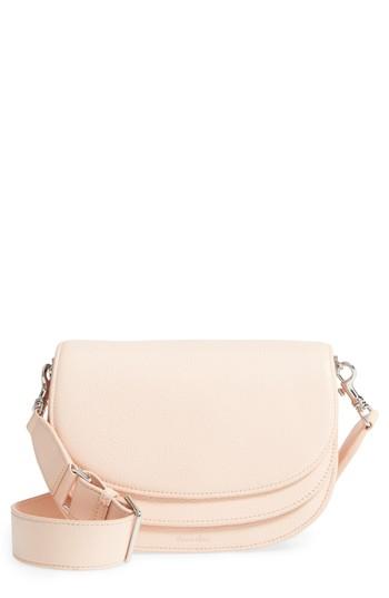 Steven Alan Landon Leather Crossbody Saddle Bag - Pink