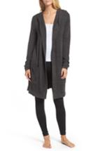 Women's Barefoot Dreams Cozychic Lite Coastal Hooded Cardigan /small - Grey