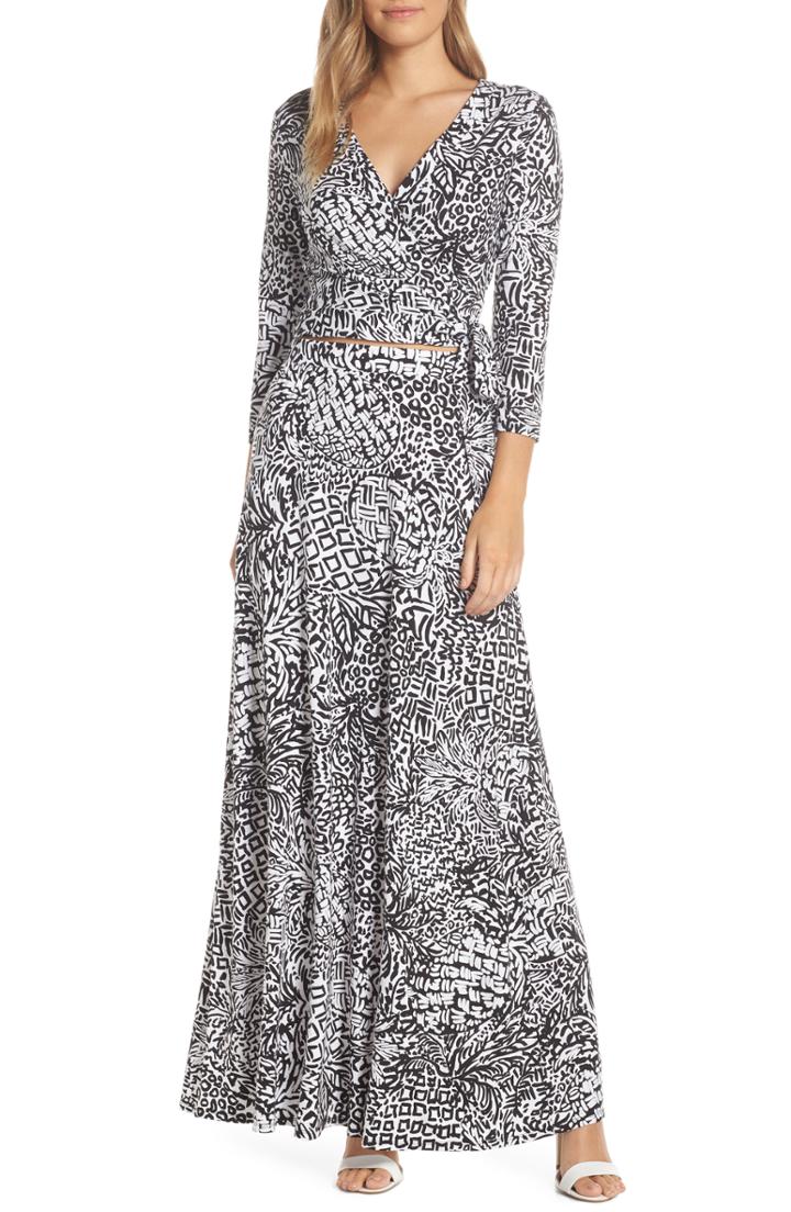 Women's Lilly Pulitzer Ruari Two-piece Maxi Dress, Size - Black