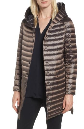 Women's Sam Edelman Reversible Down & Feather Fill Puffer Jacket - Brown