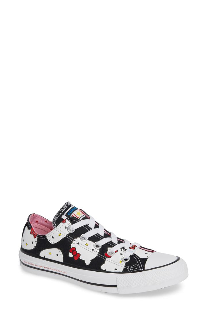 Women's Converse Chuck Taylor All Star Hello Kitty Sneaker .5 M - Black