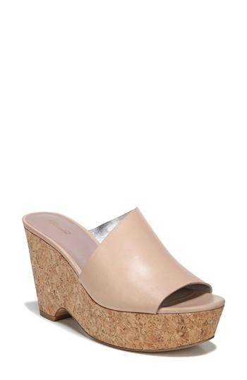 Women's Diane Von Furstenberg Bonnie Wedge Slide Sandal M - Beige