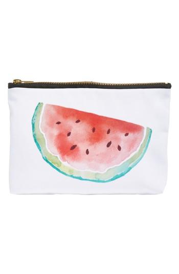 Levtex Watermelon Zip Pouch, Size - Red