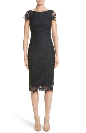 Women's Lela Rose Lace Sheath Dress