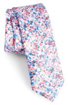 Men's Calibrate Marquette Floral Skinny Tie, Size - Red