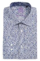 Men's English Laundry Trim Fit Floral Dress Shirt 32/33 - Blue