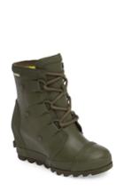 Women's Sorel Joan Wedge Rain Boot .5 M - Green