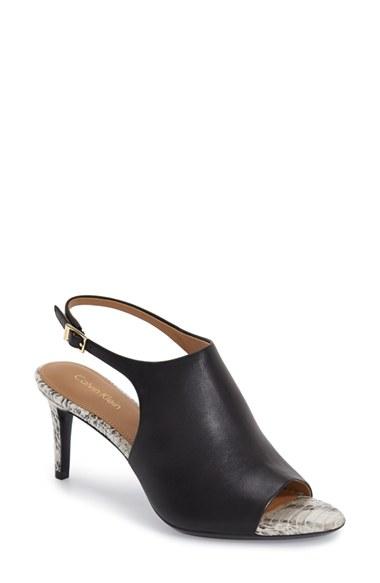 Women's Calvin Klein 'lotty' Slingback Sandal M - Black