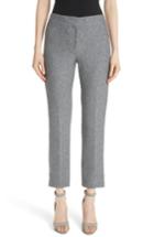 Women's Emporio Armani Boucle Tweed Flare Crop Pants Us / 36 It - Grey
