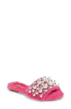 Women's Jeffrey Campbell Facil Embellished Slide Sandal .5 M - Pink