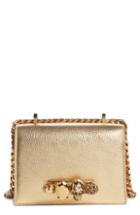 Alexander Mcqueen Metallic Leather Crossbody Bag - Metallic