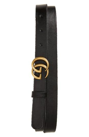 Women's Gucci Leather Belt 0 - Black