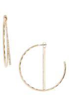 Women's Bp. Crystal Half Hoop Earrings