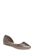 Women's Callisto Swiftye Half D'orsay Flat .5 M - Metallic