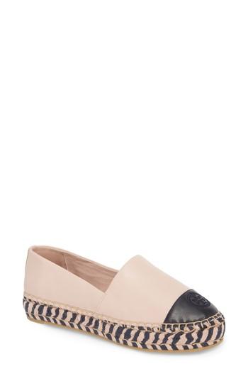 Women's Tory Burch Colorblock Platform Espadrille M - Pink