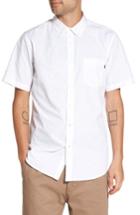 Men's Obey Voyage Flecked Woven Shirt, Size - White