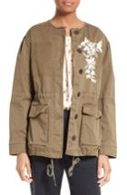 Women's La Vie Rebecca Taylor Embroidered Stretch Twill Jacket