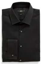 Men's Boss Trim Fit Solid French Cuff Tuxedo Shirt