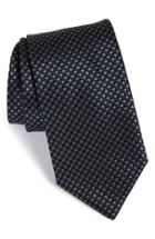 Men's Boss Geometric Silk Tie, Size - Grey