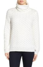 Petite Women's Halogen Bubble Stitch Sweater P - Ivory