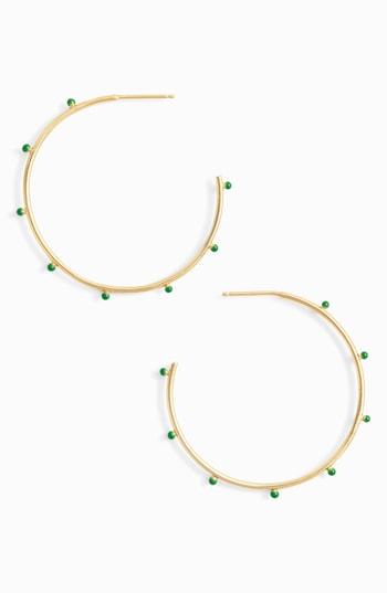Women's Argento Vivo Enamel Hoop Earrings