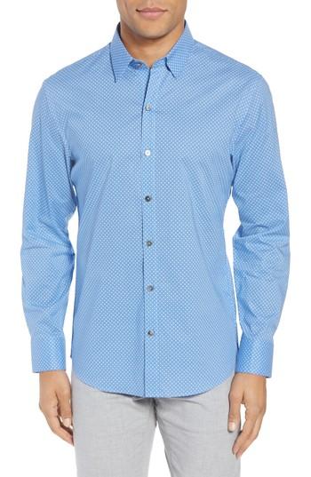 Men's Zachary Prell Ethan Slim Fit Sport Shirt - Blue